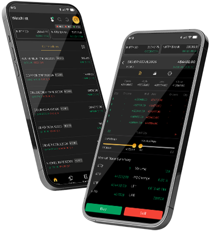Aetram trading app interface on mobile phone showing investment dashboard