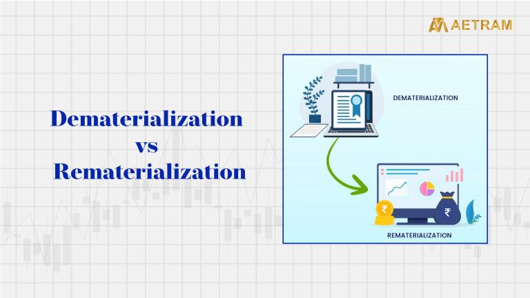 Difference between dematerialization and rematerialization