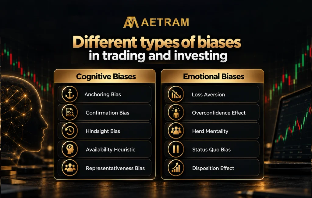 Common behavioral biases that influence investment decisions
